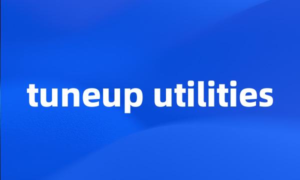 tuneup utilities