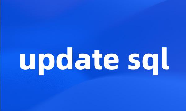 update sql