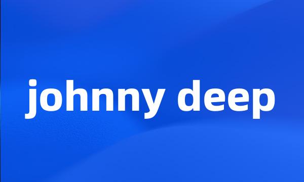 johnny deep