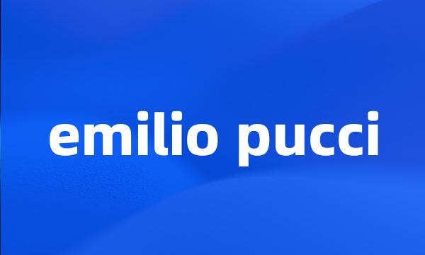 emilio pucci