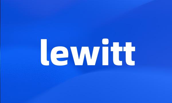 lewitt