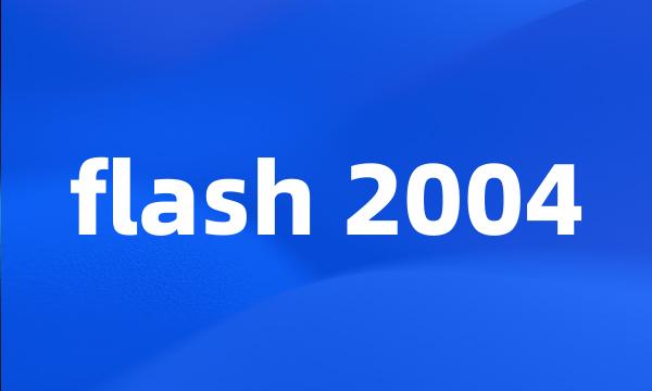 flash 2004