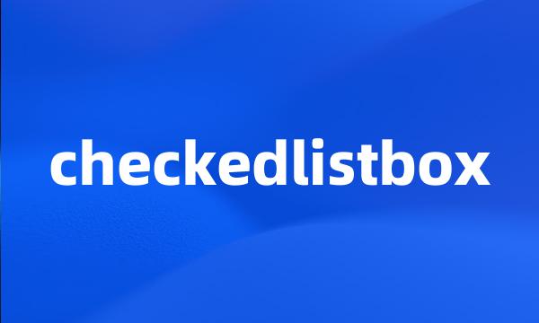 checkedlistbox