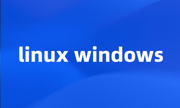 linux windows