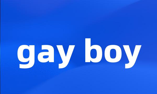 gay boy