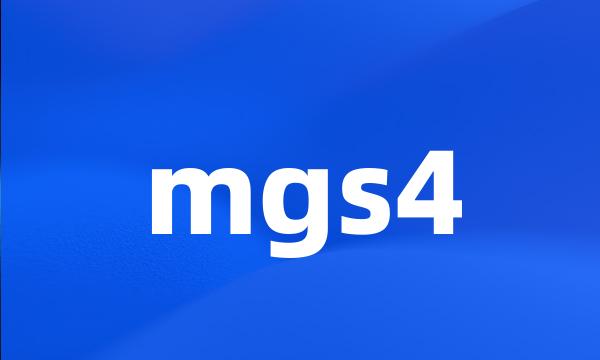 mgs4