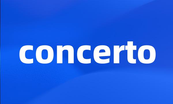 concerto