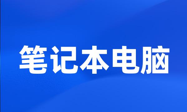 笔记本电脑