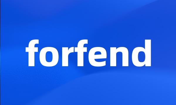 forfend