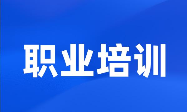 职业培训