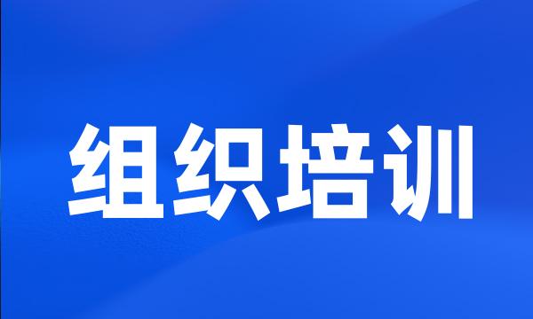 组织培训