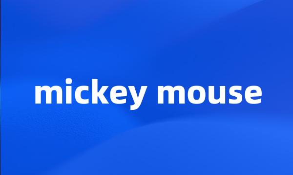 mickey mouse