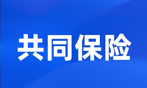 共同保险