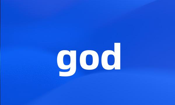 god