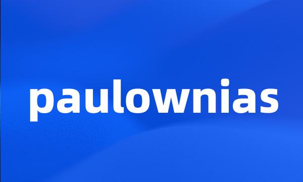 paulownias