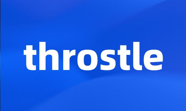 throstle