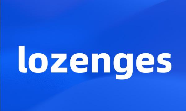 lozenges