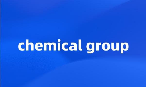 chemical group