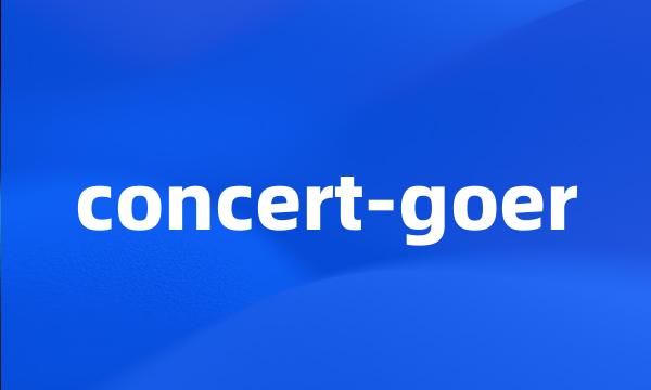concert-goer