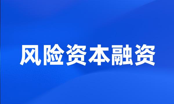 风险资本融资