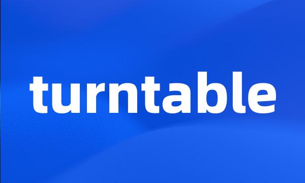 turntable