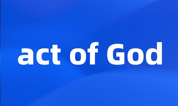 act of God