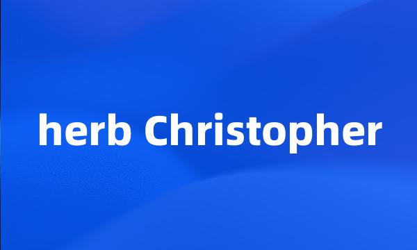 herb Christopher