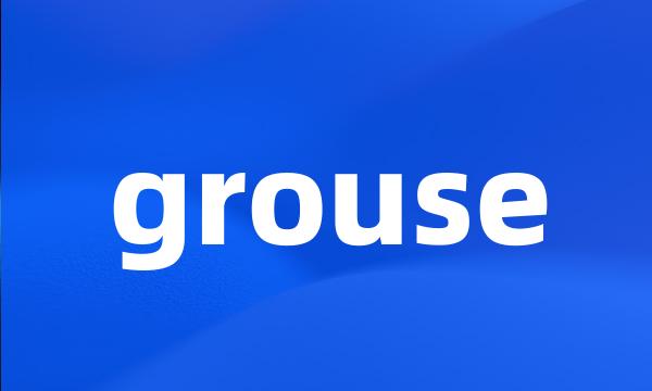 grouse