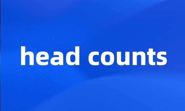 head counts