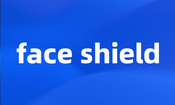 face shield