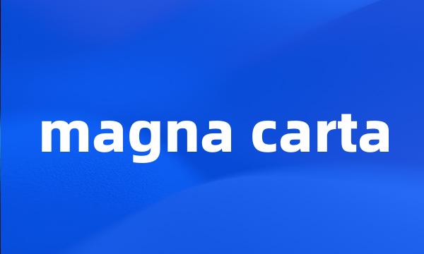 magna carta