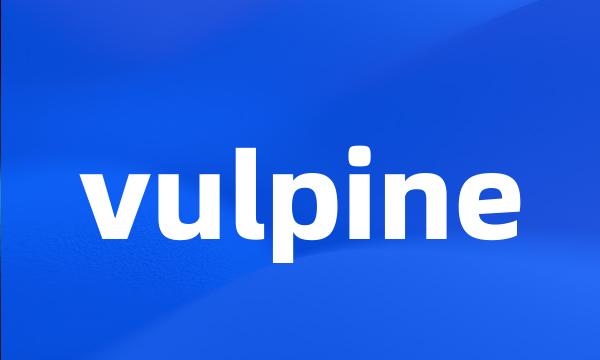 vulpine