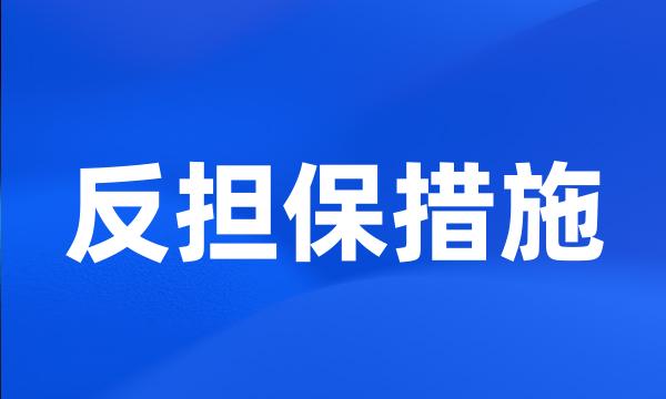 反担保措施