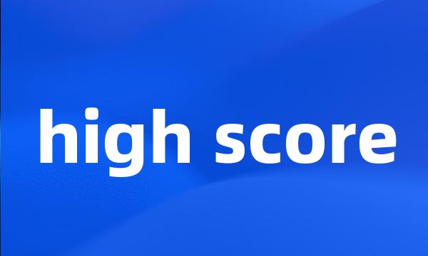 high score