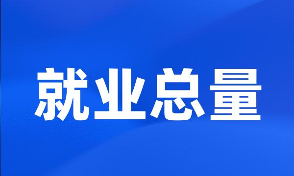 就业总量