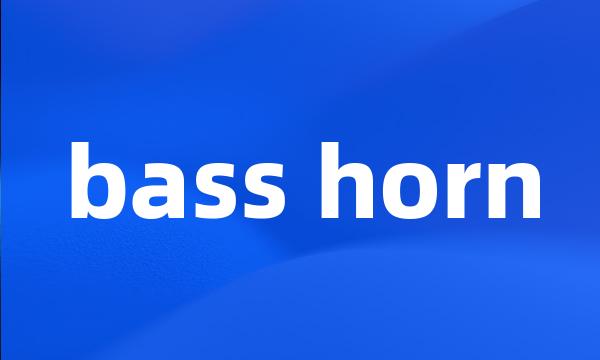 bass horn