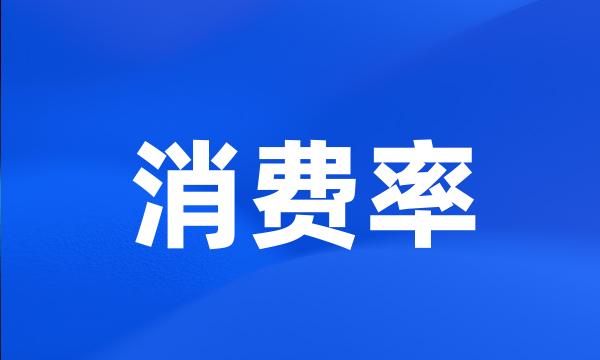 消费率