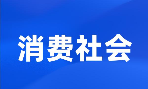 消费社会