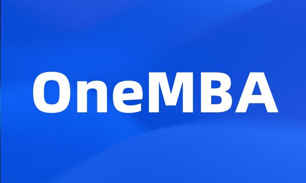 OneMBA