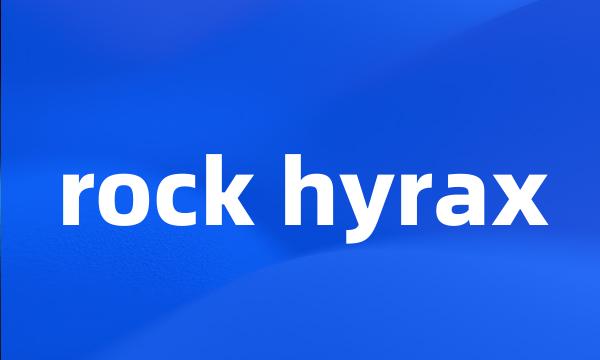 rock hyrax