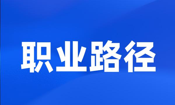 职业路径