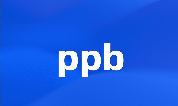 ppb