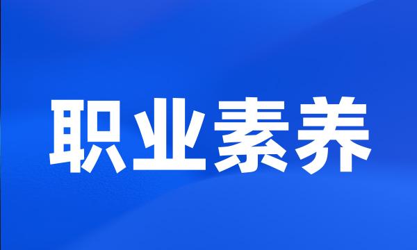 职业素养