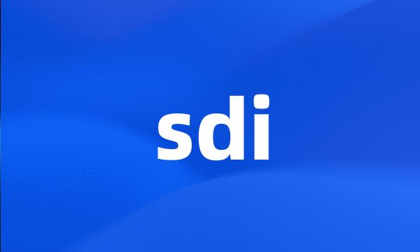 sdi