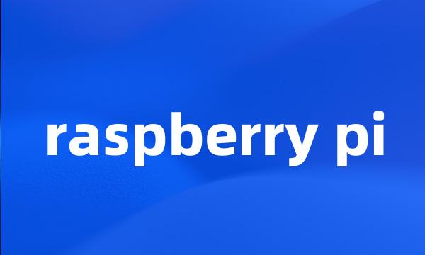 raspberry pi