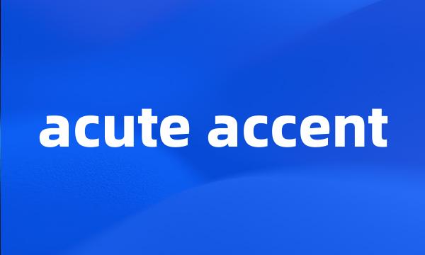 acute accent