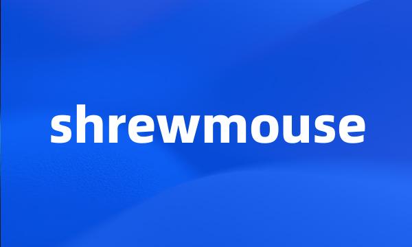 shrewmouse