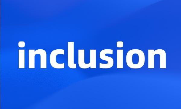 inclusion