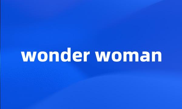 wonder woman