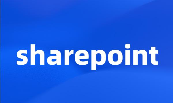 sharepoint